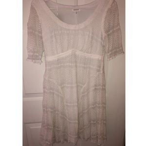 Westport white flowy textured and patterned dress